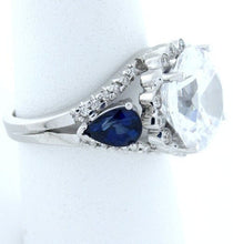 Load image into Gallery viewer, 11.65ct ROUND CZ ENGAGEMENT RING 18K WHITE GOLD SEMI MOUNT
