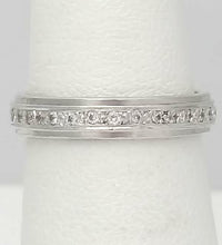 Load image into Gallery viewer, 14k WHITE GOLD SINGLE ROW 1/3ct ROUND DIAMOND ETERNITY WEDDING BAND
