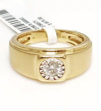 Load image into Gallery viewer, MENS .50ct T.W. DIAMOND SOLITAIRE RING in 14K YELLOW GOLD
