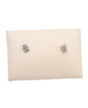 Load image into Gallery viewer, .15ct T.W. ROUND DIAMOND SOLITAIRE STUD EARRINGS in 14K WHITE GOLD
