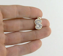 Load image into Gallery viewer, 14K YELLOW GOLD 1/10ct DIAMOND LETTER INITIAL S PENDANT CHARM

