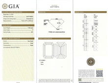 Load image into Gallery viewer, 1.50ct T.W. GIA Certified Emerald Cut Diamond Solitaire Engagement Ring in 14k
