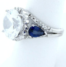 Load image into Gallery viewer, 11.65ct ROUND CZ ENGAGEMENT RING 18K WHITE GOLD SEMI MOUNT
