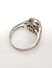 Load image into Gallery viewer, 1 1/2ct T.W. Round Diamond Halo Engagement Ring In 14k White Gold
