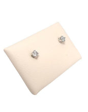 Load image into Gallery viewer, .15ct T.W. ROUND DIAMOND SOLITAIRE STUD EARRINGS in 14K WHITE GOLD

