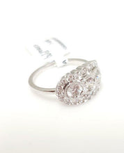 Load image into Gallery viewer, 1.33ct T.W. THREE DIAMOND VINTAGE STYLE RING IN 14K WHITE GOLD
