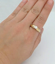 Load image into Gallery viewer, LADIES 14K YELLOW GOLD .56ct PRINCESS SOLITAIRE DIAMOND ENGAGEMENT RING 6 3/4
