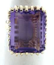 Load image into Gallery viewer, 14K YELLOW GOLD SYNTHETIC AMETHYST RING
