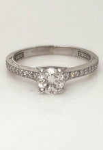 Load image into Gallery viewer, 18k WHITE GOLD .64ctw VS1 ROUND DIAMOND TACORI ENGAGEMENT RING
