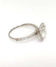Load image into Gallery viewer, 1 1/2ct T.W. ROUND DIAMOND HALO ENGAGEMENT RING in 14K WHITE GOLD
