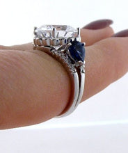Load image into Gallery viewer, 11.65ct ROUND CZ ENGAGEMENT RING 18K WHITE GOLD SEMI MOUNT
