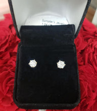 Load image into Gallery viewer, 1.04ct T.W. Round Brilliant Cut Diamond Studs Earrings in 14k Yellow Gold
