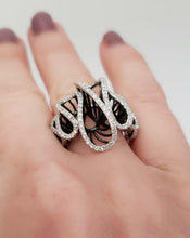 Load image into Gallery viewer, 3/4ct DIAMOND WAVY DIAMOND RING in 14K WHITE GOLD
