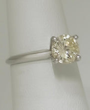 Load image into Gallery viewer, 14k White Gold 1.26ct VS2 Round Natural Diamond Solitaire Engagement Ring
