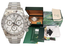 Load image into Gallery viewer, NOS 40mm Rolex Daytona Stainless Steel White Dial Watch 116520
