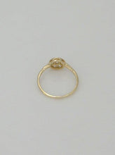 Load image into Gallery viewer, 18K YELLOW GOLD DAINTY 7 ROUND 1/4ct CUBIC ZIRCONIA RING
