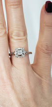 Load image into Gallery viewer, 10k WHITE GOLD 1/5ct PRINCESS CUT DIAMOND ENGAGEMENT or PROMISE RING
