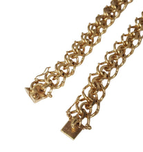 Load image into Gallery viewer, 18k Yellow Gold Solid Four Row Circle Link Chain 15.8mm 21&quot; 214g
