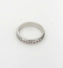 Load image into Gallery viewer, 14k WHITE GOLD SINGLE ROW 1/3ct ROUND DIAMOND ETERNITY WEDDING BAND
