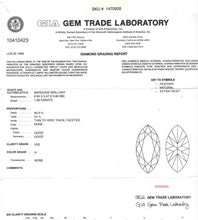 Load image into Gallery viewer, GIA Certified 1.06ct T.W. Marquise Diamond Engagement Ring in 14k White Gold

