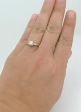 Load image into Gallery viewer, LADIES VINTAGE 14K YELLOW GOLD 1/4ct THREE DIAMOND PROMISE ENGAGEMENT RING
