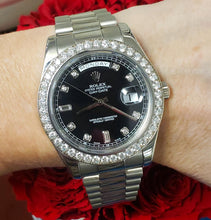 Load image into Gallery viewer, Factory 41mm Rolex Day-Date II President Diamond Bezel &amp; Dial 18k White Gold
