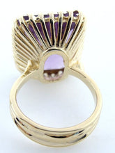 Load image into Gallery viewer, 14K YELLOW GOLD SYNTHETIC AMETHYST RING
