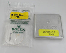 Load image into Gallery viewer, RARE ALL ORIGINAL OEM GOLD EMBOSSED ROLEX CRYSTAL AND GASKET 25-295-C-8
