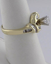 Load image into Gallery viewer, 1/2ct DIAMOND BAGUETTE ENGAGEMENT WEDDING RING LADIES 14K YELLOW GOLD

