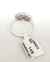 Load image into Gallery viewer, 1.33ct T.W. THREE DIAMOND VINTAGE STYLE RING IN 14K WHITE GOLD
