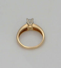 Load image into Gallery viewer, LADIES 14K YELLOW GOLD .56ct PRINCESS SOLITAIRE DIAMOND ENGAGEMENT RING 6 3/4
