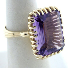 Load image into Gallery viewer, 14K YELLOW GOLD SYNTHETIC AMETHYST RING
