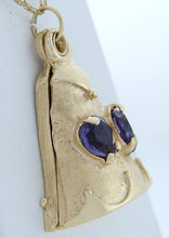 Load image into Gallery viewer, 14K YELLOW GOLD HEART AMETHYST CUSTOM BELL CHARM
