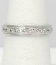 Load image into Gallery viewer, 14k WHITE GOLD SINGLE ROW 1/3ct ROUND DIAMOND ETERNITY WEDDING BAND
