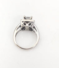 Load image into Gallery viewer, 14k White Gold Princess Cut Square .77ct Diamond Engagement Ring Semi Mount
