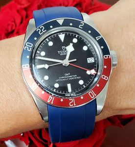41mm Tudor Black Bay GMT Pepsi Automatic Nato & Rubber Strap 79830RB Watch