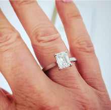 Load image into Gallery viewer, 1.50ct T.W. GIA Certified Emerald Cut Diamond Solitaire Engagement Ring in 14k
