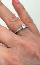 Load image into Gallery viewer, 18k WHITE GOLD .64ctw VS1 ROUND DIAMOND TACORI ENGAGEMENT RING
