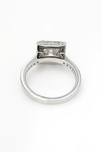 Load image into Gallery viewer, 1.85 CT. TW. Princess Cut Diamond Halo Engagement Ring In 14k White Gold
