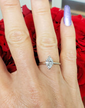 Load image into Gallery viewer, GIA Certified 1.06ct T.W. Marquise Diamond Engagement Ring in 14k White Gold
