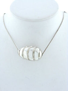 LADIES 925 STERLING SILVER BEE HIVE NECKLACE CHAIN 16"