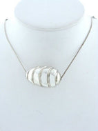 LADIES 925 STERLING SILVER BEE HIVE NECKLACE CHAIN 16